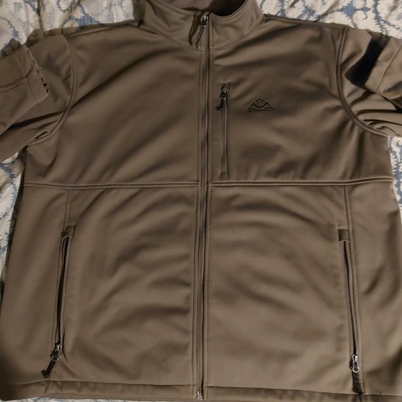 TBMPOY Men's Softshell Windproof Jacket Fleece-Lined Water Resistant Coat [2XL] - Picture 2 of 10